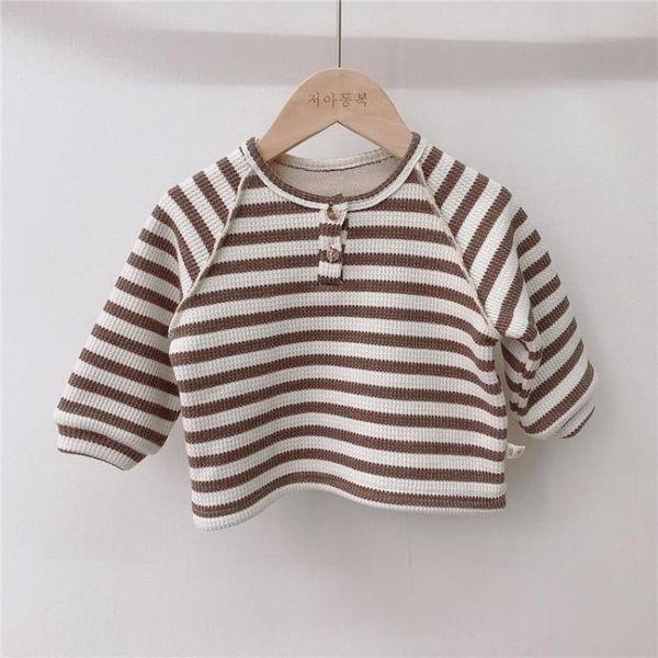 2021 autumn winter baby girls fleece lining warm shirts bottomming toddler baby boys striped t shirt waffle baby clothing, White;black
2021 autumn winter baby girls fleece lining warm shirts bottomming toddler baby boys striped t shirt waffle baby clothing, White;black