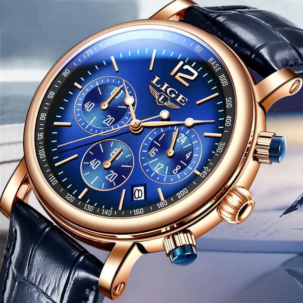 wristwatches lige watch men luxury fashion military waterproof quartz casual sport chronograph wrist watches for relogio masculino, Slivery;brown
wristwatches lige watch men luxury fashion military waterproof quartz casual sport chronograph wrist watches for relogio masculino, Slivery;brown