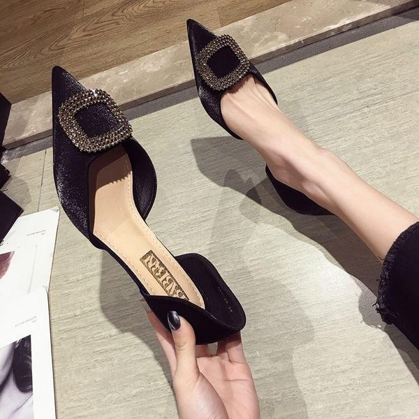dress shoes classic luxury pointed toe mid high heels women pumps wedding stiletto office party big size 35-40, Black
dress shoes classic luxury pointed toe mid high heels women pumps wedding stiletto office party big size 35-40, Black