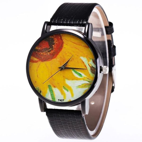 wristwatches casual watches sunflower printing quartz watch faux leather strap fashion for women men teens ll@17, Slivery;brown
wristwatches casual watches sunflower printing quartz watch faux leather strap fashion for women men teens ll@17, Slivery;brown