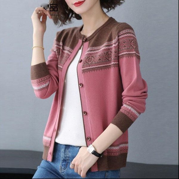 Women Sweater Long Sleeve Cardigan With Button Female O Neck Striped Cardigans Casual Knit Autumn Outwear Warm Knitwear, White;black
Women Sweater Long Sleeve Cardigan With Button Female O Neck Striped Cardigans Casual Knit Autumn Outwear Warm Knitwear, White;black