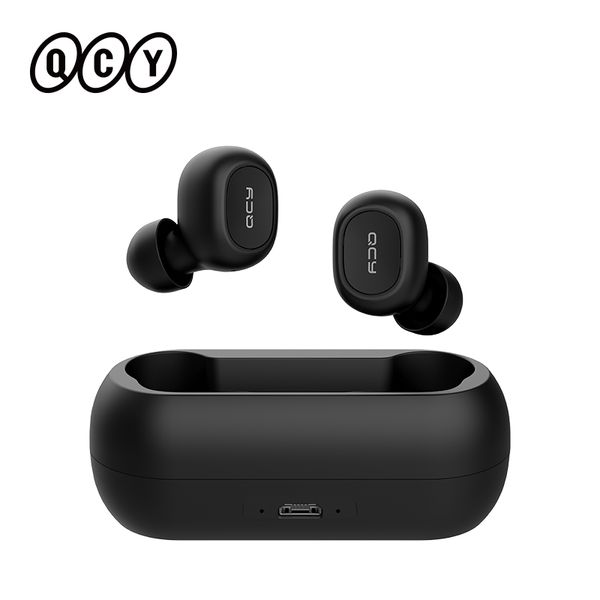

qcy t1c qs1 bluetooth 5.0 earphone wireless 3d stereo tws headphone with dual microphone headset hd call earbuds customizing app
