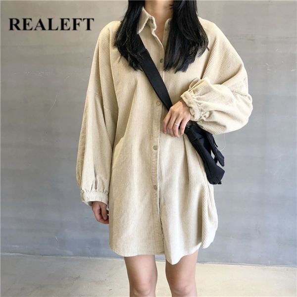 autumn winter one pocket corduroy women's shirt female blouse turn-down collar korean style long blouses 210428, White
autumn winter one pocket corduroy women's shirt female blouse turn-down collar korean style long blouses 210428, White