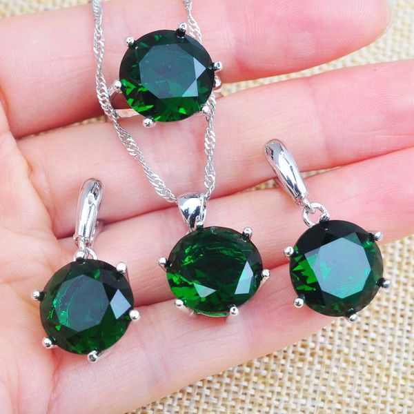 earrings & necklace fashion green cubic zirconia wedding women's jewelry sets silver color ring and set tz0109
earrings & necklace fashion green cubic zirconia wedding women's jewelry sets silver color ring and set tz0109