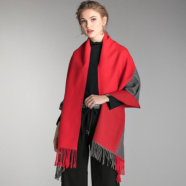 scarves scarf winter thick warm women extra long cashmere pashmina wraps tassel female, Blue;gray
scarves scarf winter thick warm women extra long cashmere pashmina wraps tassel female, Blue;gray