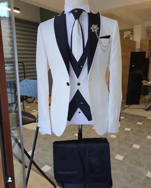 men's suits & blazers business white black tuxedos men costume homme grooms wedding terno masculino fall slim fit prom blazer 3 pcs 
men's suits & blazers business white black tuxedos men costume homme grooms wedding terno masculino fall slim fit prom blazer 3 pcs