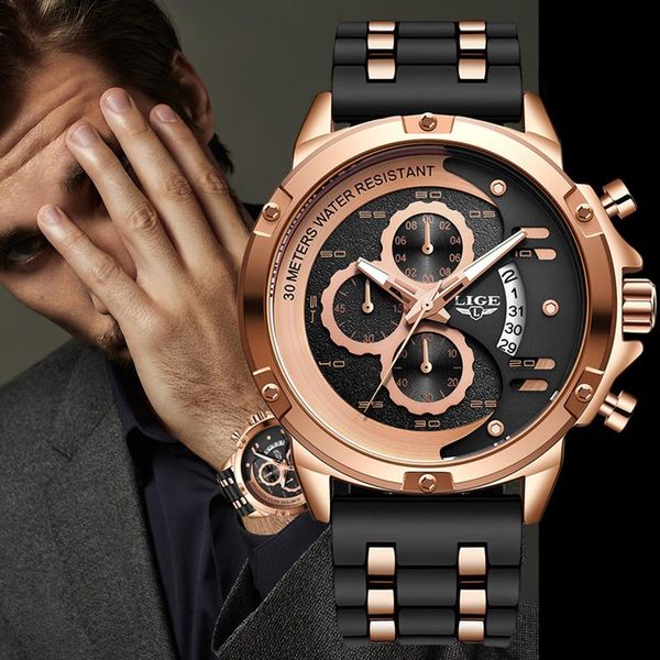 wristwatches 2021 lige gold sport watches men business silicone strap quartz clock male waterproof chronograph watch relogio masculin+box, Slivery;brown
wristwatches 2021 lige gold sport watches men business silicone strap quartz clock male waterproof chronograph watch relogio masculin+box, Slivery;brown