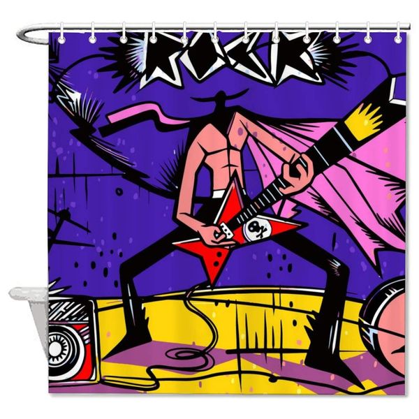 rock tar bath curtain for kid cartoon hower curtain for bathroo bath decor, 60 x 72 inch
rock tar bath curtain for kid cartoon hower curtain for bathroo bath decor, 60 x 72 inch