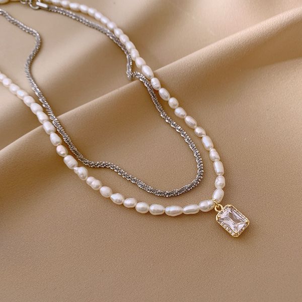 xianlan190 female niche clavicle chain design feeling light luxury decoration accessories double neck chain high-end female temper, Silver
xianlan190 female niche clavicle chain design feeling light luxury decoration accessories double neck chain high-end female temper, Silver