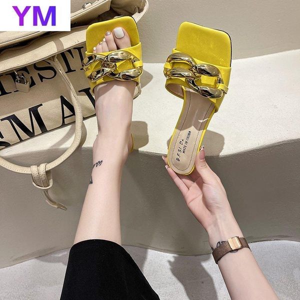sandals women's summer metal chain ladies fashion high heels 7cm square casual shoes female footwear 2021 zapatillas de casa, Black
sandals women's summer metal chain ladies fashion high heels 7cm square casual shoes female footwear 2021 zapatillas de casa, Black