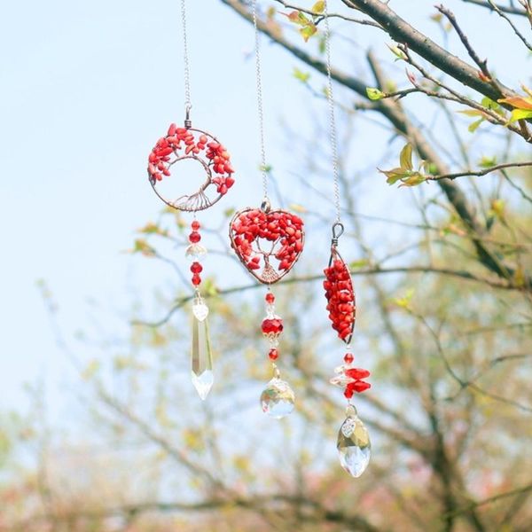 garden decorations heart leaf tree of life hanging crystal drop suncatcher ornament rainbow maker prism pendant wind chimes for window
garden decorations heart leaf tree of life hanging crystal drop suncatcher ornament rainbow maker prism pendant wind chimes for window