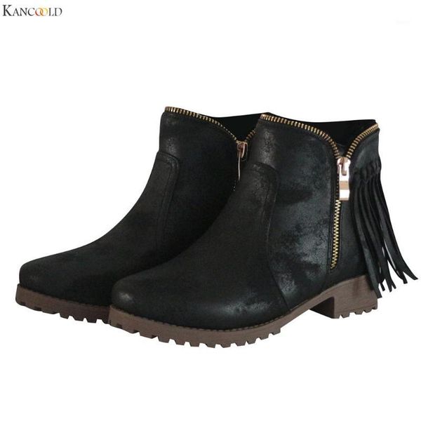 boots kancoold fashion shoes womens heels tassel low-heele for women zipper non-slip roman woman comfortable1, Black 
boots kancoold fashion shoes womens heels tassel low-heele for women zipper non-slip roman woman comfortable1, Black