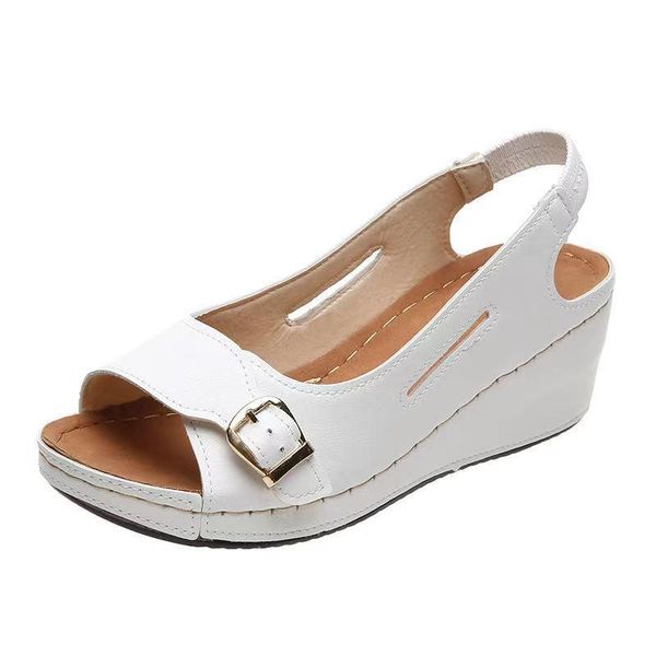 sandals retro women's solid color simple classic fashion vamp buckle design open toe all-match flat-bottomed, Black
sandals retro women's solid color simple classic fashion vamp buckle design open toe all-match flat-bottomed, Black