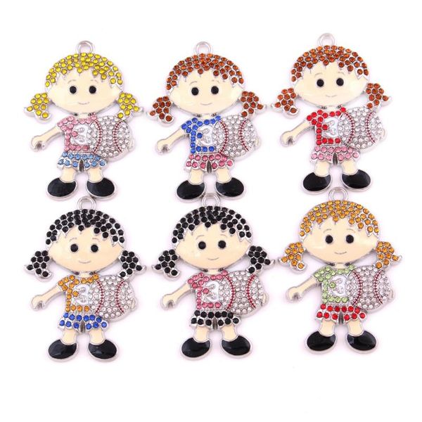 wholesale colorful baseball girl pendants design for woman pendant necklaces, Silver
wholesale colorful baseball girl pendants design for woman pendant necklaces, Silver