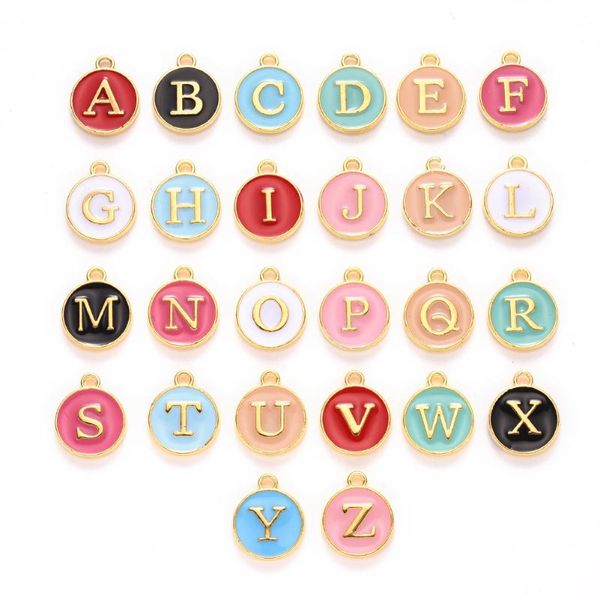 charms 26pcs/set golden plated alloy letter enamel a-z alphabet initial pendants for bracelet necklace diy jewelry making, Bronze;silver
charms 26pcs/set golden plated alloy letter enamel a-z alphabet initial pendants for bracelet necklace diy jewelry making, Bronze;silver
