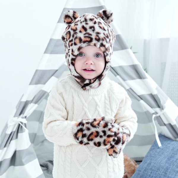 caps & hats 1-4years children 's winter hat baby plus velvet warm ear protection cap + glove set boy girl leopard print, Yellow
caps & hats 1-4years children 's winter hat baby plus velvet warm ear protection cap + glove set boy girl leopard print, Yellow