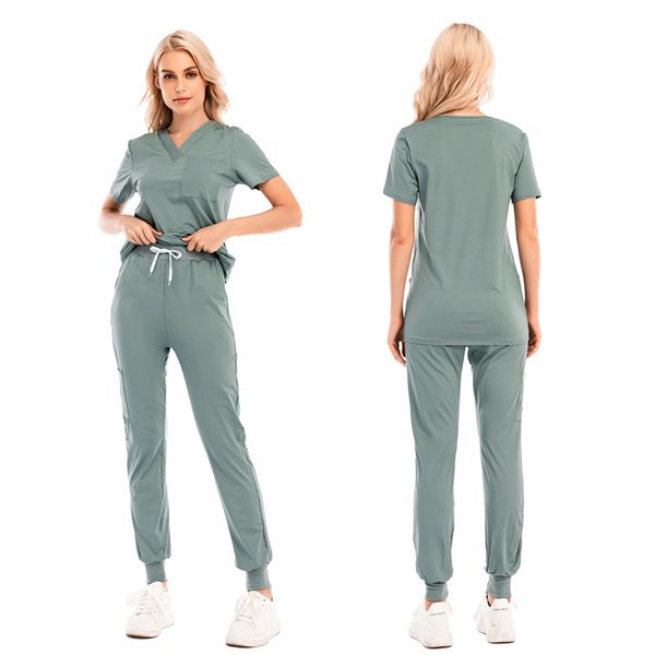 others apparel scrubs set spa uniforms health workers uniform clothing beautician work clothes scrubs pants women men workwear, Black;white
others apparel scrubs set spa uniforms health workers uniform clothing beautician work clothes scrubs pants women men workwear, Black;white