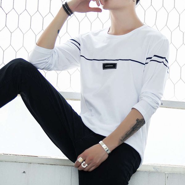 cotton long sleeve t-shirt men's fashion brand spring and autumn casual slim bottomcoat t-clothes trend sweater solid color, White;black
cotton long sleeve t-shirt men's fashion brand spring and autumn casual slim bottomcoat t-clothes trend sweater solid color, White;black