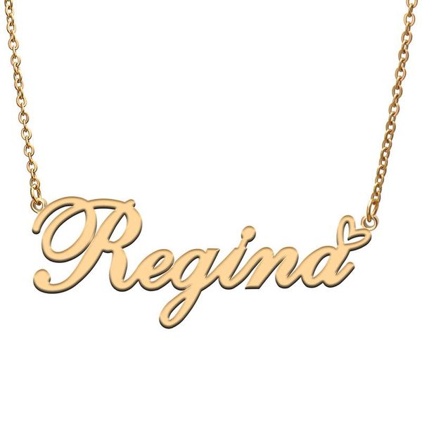 pendant necklaces love heart regina name necklace for women stainless steel gold & silver nameplate femme mother child girls gift
pendant necklaces love heart regina name necklace for women stainless steel gold & silver nameplate femme mother child girls gift