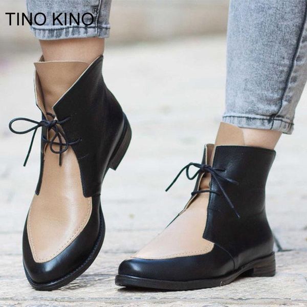 boots women ankle vintage autum patchwork leather ladies lace up plus size retro comfort low heel female fashion shoes, Black
boots women ankle vintage autum patchwork leather ladies lace up plus size retro comfort low heel female fashion shoes, Black