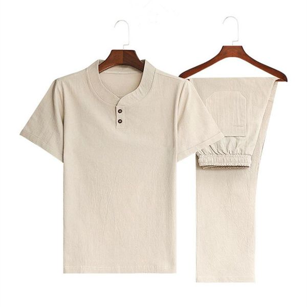 men's tracksuits (shirt + trousers) 2021 summer men shirt man cotton and linen shirts short sleeve fashion casual size -5xl, Gray
men's tracksuits (shirt + trousers) 2021 summer men shirt man cotton and linen shirts short sleeve fashion casual size -5xl, Gray