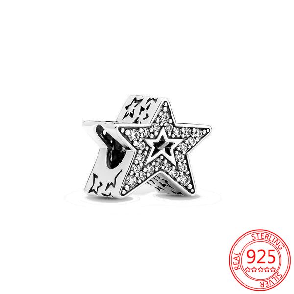 fit original pandora charm bracelet authentic 925 sterling silver asymmetric hollow three-dimensional star mix zircon bead for making women, Black
fit original pandora charm bracelet authentic 925 sterling silver asymmetric hollow three-dimensional star mix zircon bead for making women, Black