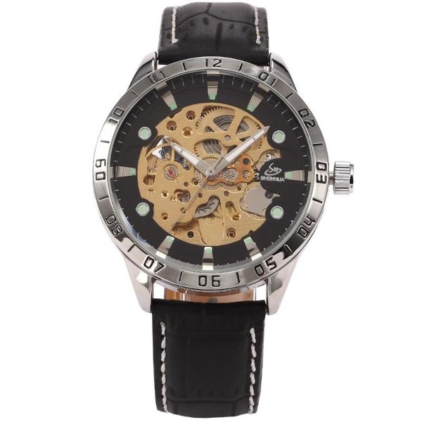 brand fashion casual male automatic wristwatch leather band skeleton relogio masculino luminous dial mechanical watch wristwatches, Slivery;brown
brand fashion casual male automatic wristwatch leather band skeleton relogio masculino luminous dial mechanical watch wristwatches, Slivery;brown