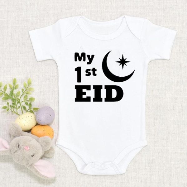 rompers my 1st eid design print born baby bodysuit romper cotton short sleeve boys girls onesie body infant kids clothes, Blue
rompers my 1st eid design print born baby bodysuit romper cotton short sleeve boys girls onesie body infant kids clothes, Blue
