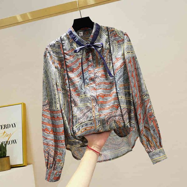 shirt contrast buttoned spring stand collar sash bow tie long sleeve shirts women fashion ladies, White
shirt contrast buttoned spring stand collar sash bow tie long sleeve shirts women fashion ladies, White