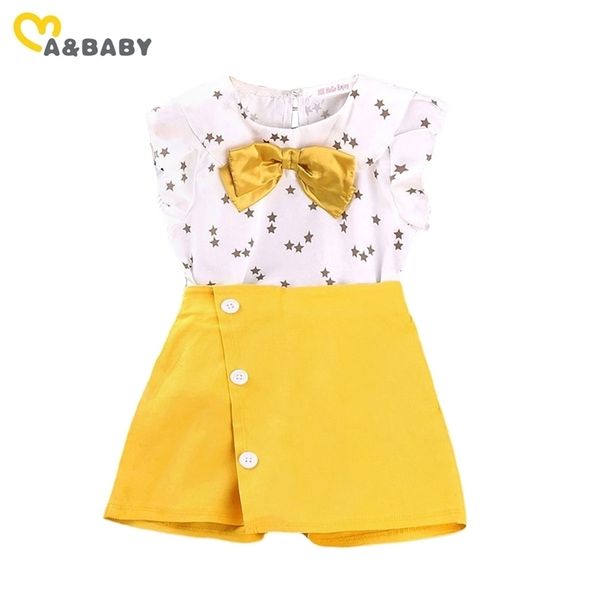 2-6y summer toddler child kid girls clothes set ruffles bow star print t shirt shorts outfits children costumes 210515, White
2-6y summer toddler child kid girls clothes set ruffles bow star print t shirt shorts outfits children costumes 210515, White