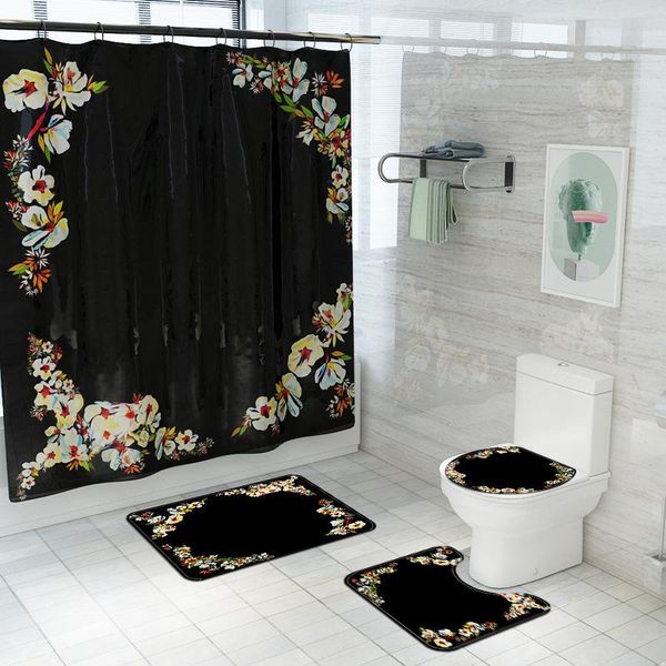 bath mats black printed non slip bathroom set shower mat soft flannel rugs for toilet carpet and curtain waterproof
bath mats black printed non slip bathroom set shower mat soft flannel rugs for toilet carpet and curtain waterproof