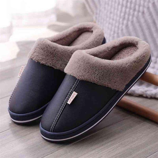 pu waterproof slippers women men winter plush keep warm flat home shoes woman soft comfort female sewing interior slipper 210805, Black
pu waterproof slippers women men winter plush keep warm flat home shoes woman soft comfort female sewing interior slipper 210805, Black