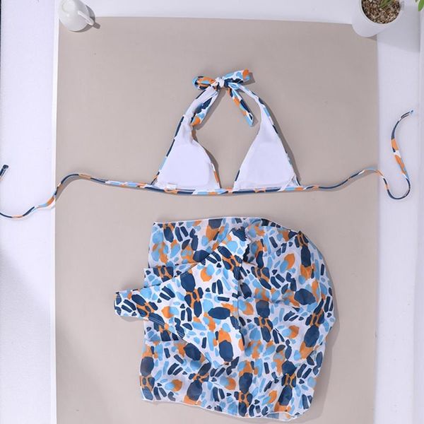 one-piece suits g6de women 3pcs bikini set halter backless triangle brazilian swimsuit with beach sarong wrap skirt contrast color dot
one-piece suits g6de women 3pcs bikini set halter backless triangle brazilian swimsuit with beach sarong wrap skirt contrast color dot