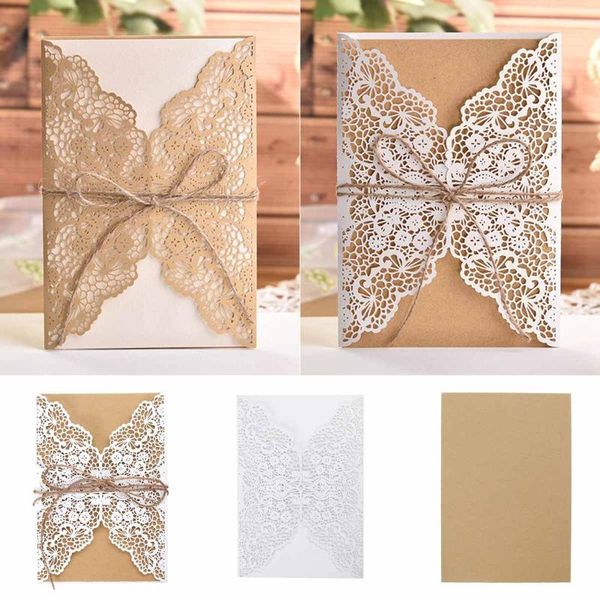 greeting cards 30/50pcs design wedding invitations flower pattern laser cut lace west cowboy customize invitation send seal envelope
greeting cards 30/50pcs design wedding invitations flower pattern laser cut lace west cowboy customize invitation send seal envelope