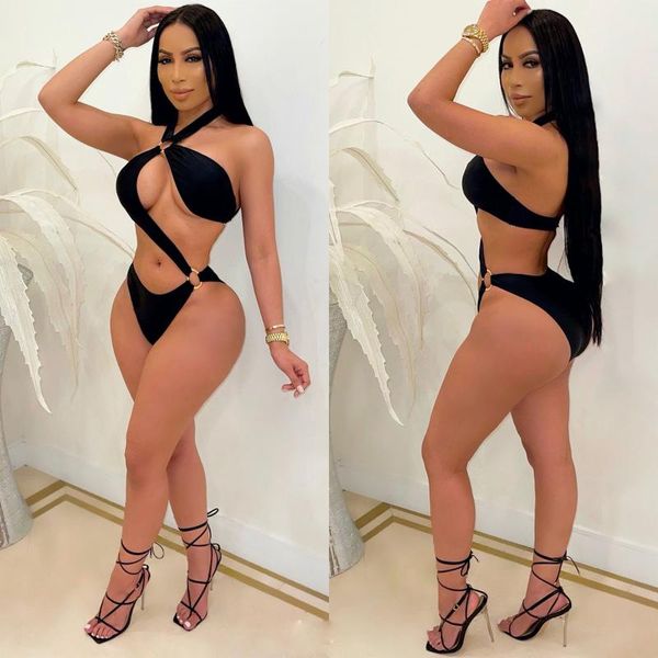 women's swimwear 2021 high cut micro women beach bikini plus size jumpsuit swimsuit hollow out female, White;black
women's swimwear 2021 high cut micro women beach bikini plus size jumpsuit swimsuit hollow out female, White;black