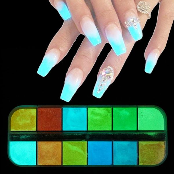nail glitter 1 box neon phosphor powder 12 colors dust luminous pigment fluorescent glitters glow in the dark, Silver;gold
nail glitter 1 box neon phosphor powder 12 colors dust luminous pigment fluorescent glitters glow in the dark, Silver;gold