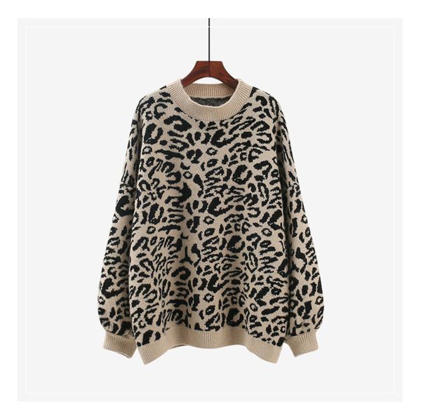 fashion leopard knitted sweater women casual autumn winter pullover lantern long sleeve loose ladies, White;black
fashion leopard knitted sweater women casual autumn winter pullover lantern long sleeve loose ladies, White;black
