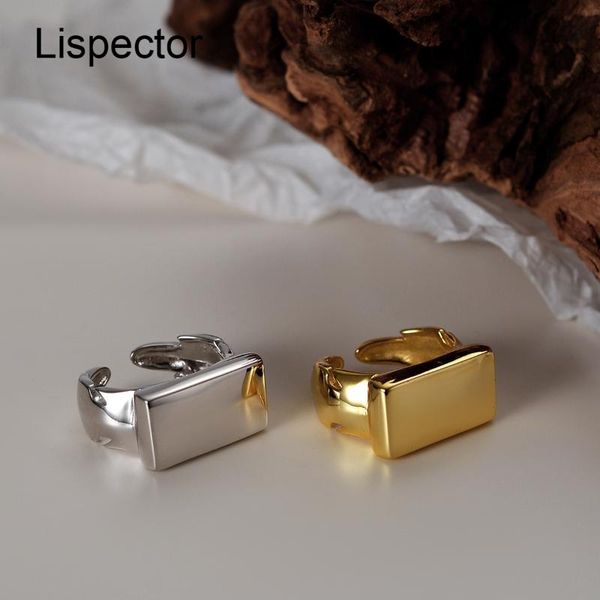 cluster rings lispector 925 sterling silver korean thick glossy rectangle for women minimalist matching party jewelry gifts, Golden;silver
cluster rings lispector 925 sterling silver korean thick glossy rectangle for women minimalist matching party jewelry gifts, Golden;silver
