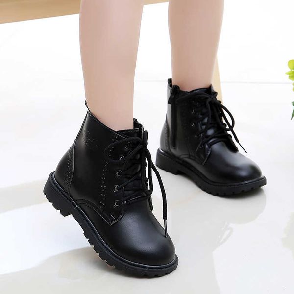 spring autumn children's short boys' and girls' martin korean version side zipper lace up casual single snow boots, Black
spring autumn children's short boys' and girls' martin korean version side zipper lace up casual single snow boots, Black