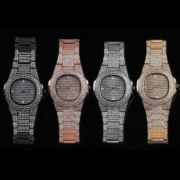 wristwatches arlanch brand iced out diamond watch quartz gold hip hop watches with micropave cz stainless steel clock relogio masculino, Slivery;brown
wristwatches arlanch brand iced out diamond watch quartz gold hip hop watches with micropave cz stainless steel clock relogio masculino, Slivery;brown