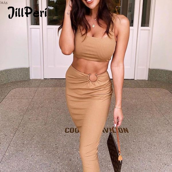 jillperi women ribbed crop and midi skirt 2 piece set summer sleeveless street wear stretch club party 2 piece set, Black;white
jillperi women ribbed crop and midi skirt 2 piece set summer sleeveless street wear stretch club party 2 piece set, Black;white