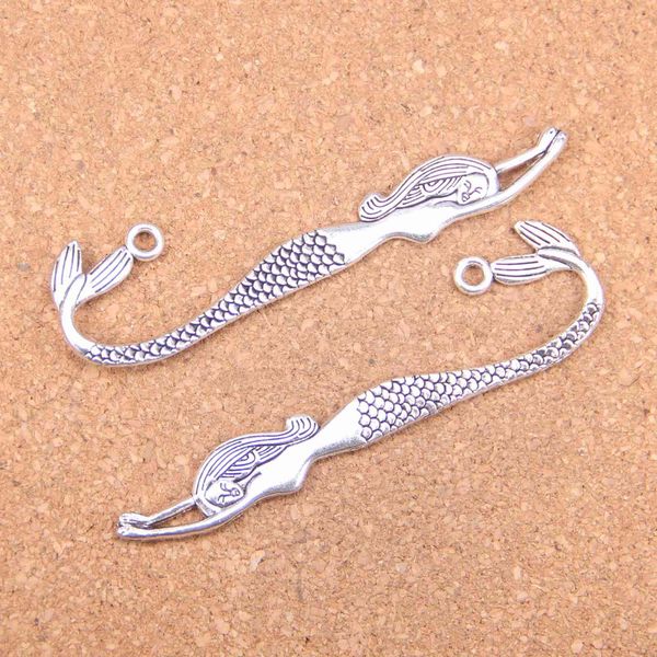 18pcs charms double sided mermaid bookmarks 82mm antique pendants,vintage tibetan silver jewelry,diy for bracelet necklace, Bronze;silver
18pcs charms double sided mermaid bookmarks 82mm antique pendants,vintage tibetan silver jewelry,diy for bracelet necklace, Bronze;silver