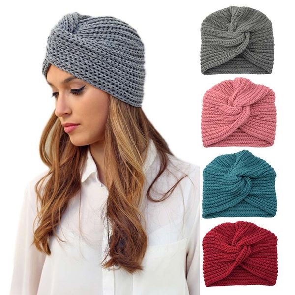 s for solid color thickening knitted beanie winter hat women braided hair band warm beanies twisted knot, Blue;gray
s for solid color thickening knitted beanie winter hat women braided hair band warm beanies twisted knot, Blue;gray