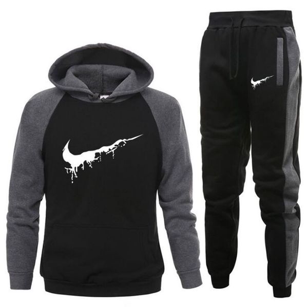 fashion men's football sets cotton hoodie+pants two pieces casual tracksuit male sportswear gym brand clothing sweat suit, Gray
fashion men's football sets cotton hoodie+pants two pieces casual tracksuit male sportswear gym brand clothing sweat suit, Gray