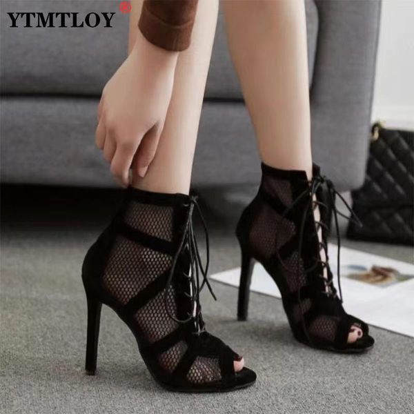 sandals 2022 fashion black summer lace up cross-tied peep toe high heel ankle strap net surface hollow out mesh zipper
sandals 2022 fashion black summer lace up cross-tied peep toe high heel ankle strap net surface hollow out mesh zipper