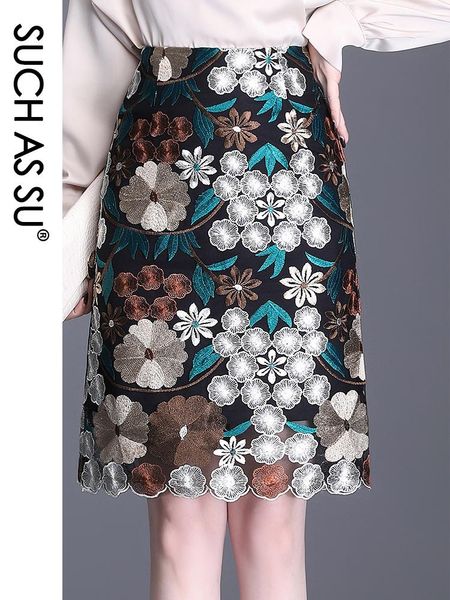 skirts lace knee-length skirt women spring summer high waist embroidery plant s-3xl plus size female ol office wrap, Black
skirts lace knee-length skirt women spring summer high waist embroidery plant s-3xl plus size female ol office wrap, Black