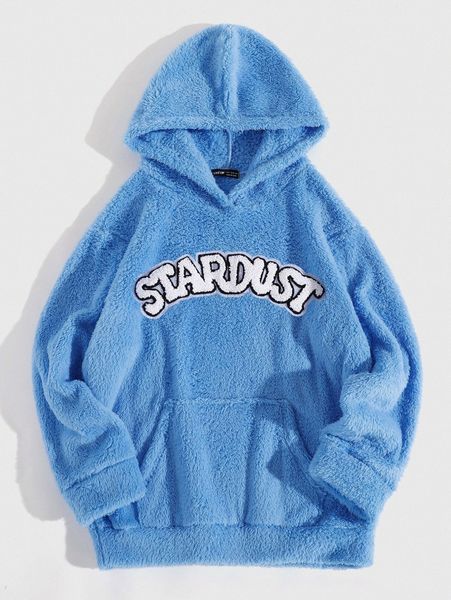 letter embroidery teddy hoodie a3j1#, White;black
letter embroidery teddy hoodie a3j1#, White;black