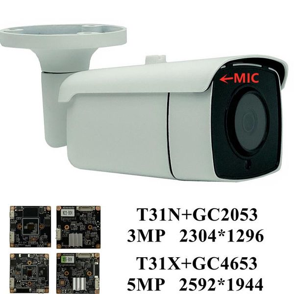 cameras 5/3mp ip metal outdoor camera integrate mic audio t31x+gc4653 2592*1904 t31n+gc2053 2304*1296 onvif ip66 waterproof
cameras 5/3mp ip metal outdoor camera integrate mic audio t31x+gc4653 2592*1904 t31n+gc2053 2304*1296 onvif ip66 waterproof