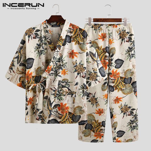 kimono nightwear sets vintage men's dreams printed suits incerun vest blouse elastic broek soft pajamas s-5xl, Black;brown
kimono nightwear sets vintage men's dreams printed suits incerun vest blouse elastic broek soft pajamas s-5xl, Black;brown