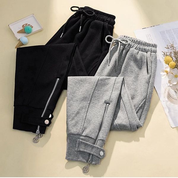 women's pants & capris large size 4xl elastic waist joggers women loose zipper casual nine points harem, Black;white
women's pants & capris large size 4xl elastic waist joggers women loose zipper casual nine points harem, Black;white